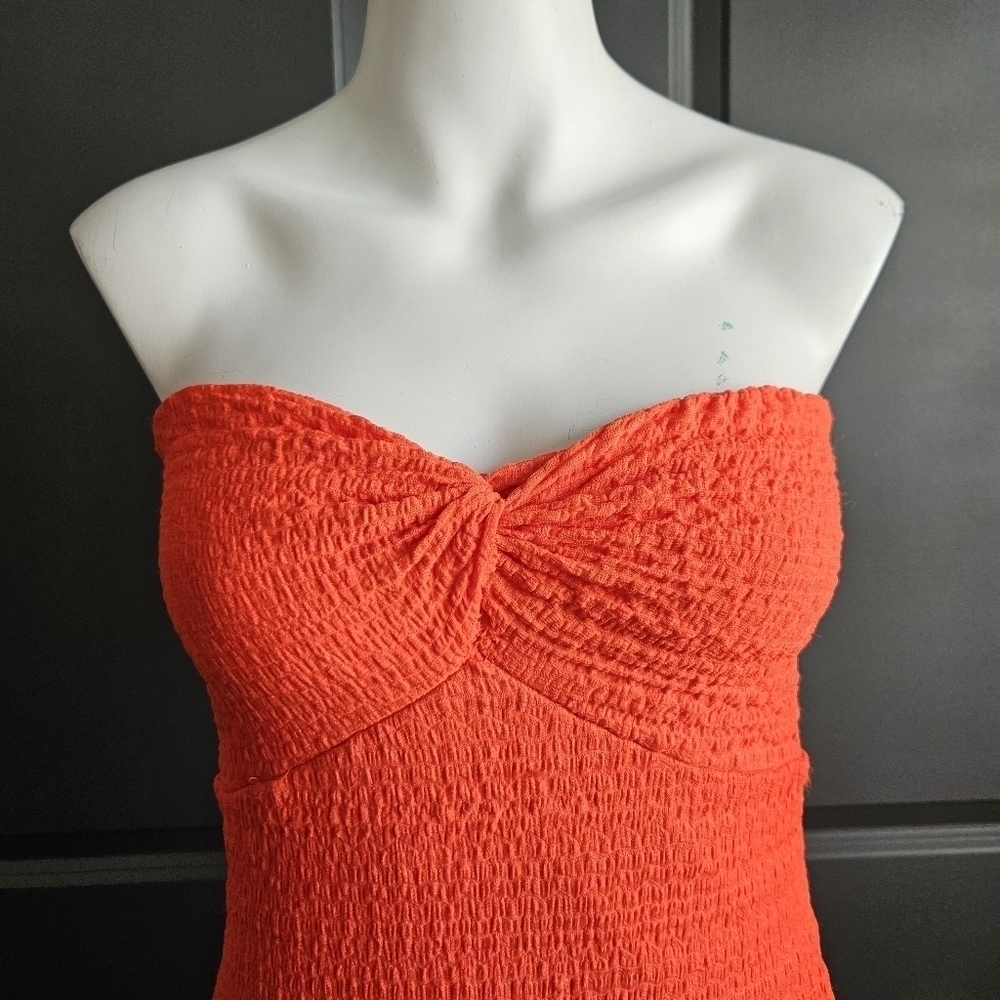 No Comment Womens Strapless Midi Dress Sz Large NWT - Picture 4 of 9